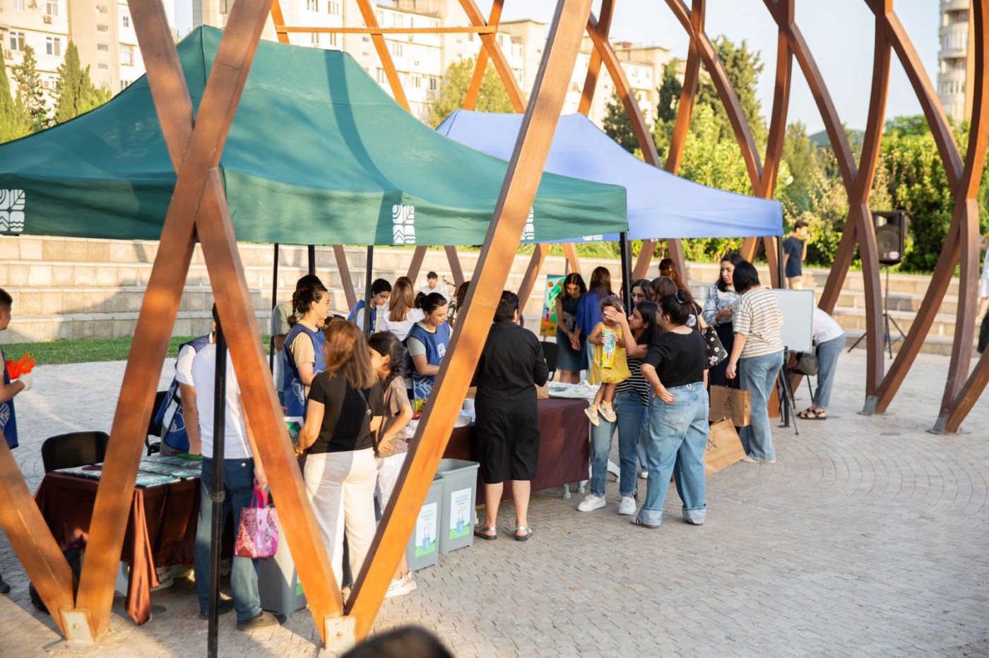 “Tullantıları hədiyyələrə dəyiş” festivalı keçirildi - FOTOLAR